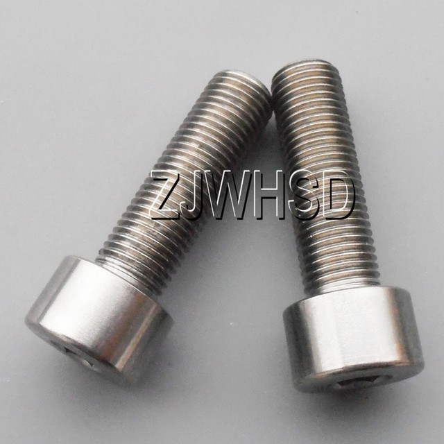 2pcs M9 x 30 Titanium Ti Screw Bolt Allen hex Socket Cap head