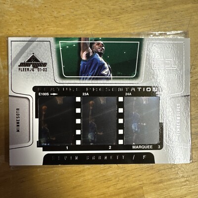 Kevin Garnett 2001-02 Fleer Marquee Feature Presentation /100 basketball card