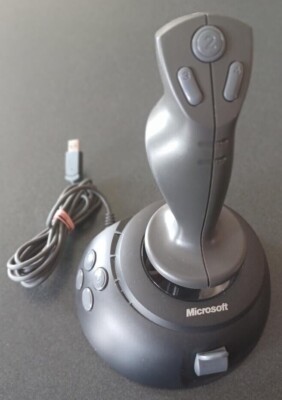 Microsoft SideWinder PC USB Joystick Game Controller X08-59073 Flight VGC