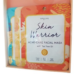 Spa Life Mindful Meditation Skincare Gift Set Rose Quartz Gua Sha with 3 Masks