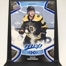 2021-22 Upper Deck MVP Factory Set Blue David Pastrnak #196 Bruins