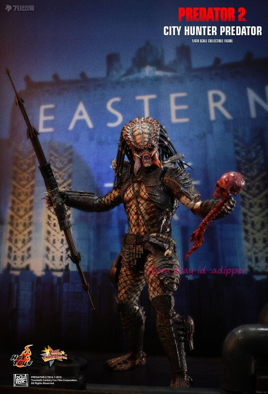 ホットトイズ　CITY HUNTER フィギュアセット 2体　おまけ付き Perfect Hot Toys Mms173 1/6 Predator 2 City Hunter Predator Action