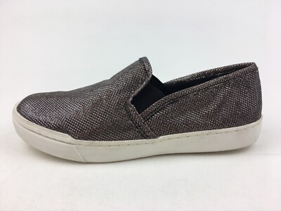 Steve Madden Tardy Slip On Flat Sneakers  Women s Size 7.5 M, Silver 2875