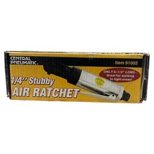 Central Pneumatic Professional 1/4" Stubby Air Ratchet Model #91002 Pre-owned(A)