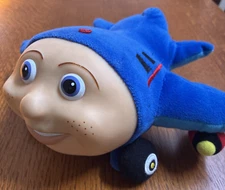 Jay Jat The Jet Plane Blue Plush Stuffed Kidpower 9” Vinyl Face with Mark Toy