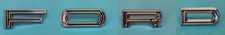 New 1968-1969 Fairlane Torino Hood Trunk Letters F. O. R. D. Chrome Set Of 4
