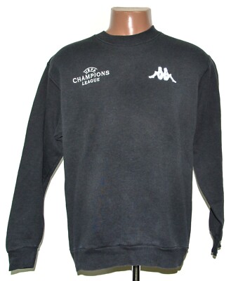 KAPPA VINTAGE 1990S FOOTBALL SWEAT TOP CHAMPIONS LEAGUE SIZE M ADULT