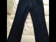 R4091 LUCKY BRAND DUNGAREES Flare Cut WOMENS JEANS 3 button up size 12/31