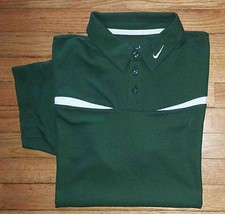 Nike Team Shirt Golf Polo Nike FITDRY S/S L Green White Trim Polo s3280