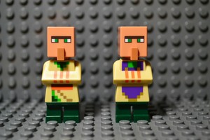 lego minecraft villager minifigure