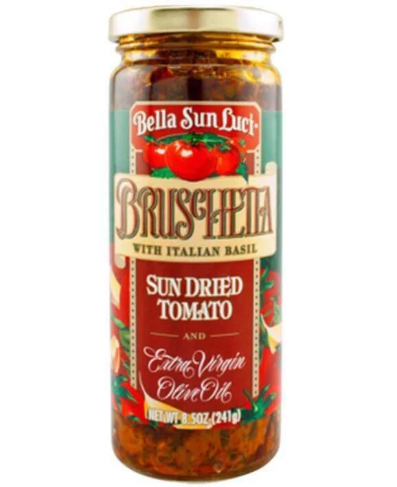 Bella Sun Luci Sun Dried Tomato Bruschetta with Extra Virgin Olive