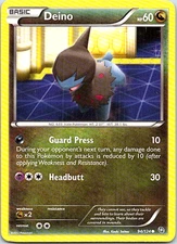 Deino 94/124 Pokemon BW Dragons Exalted Regular Light Play 