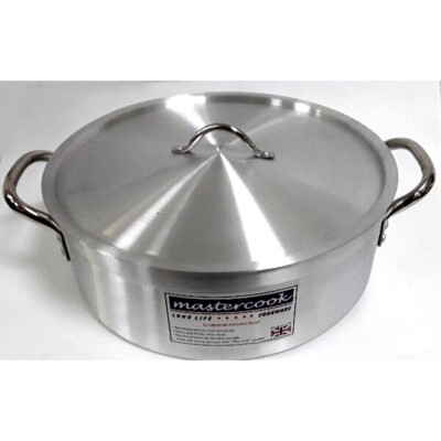 17,7 Zoll Schwerlast 45 cm 7 mm Gastronomie Kasserolle Aluminium Kochtopf Boden