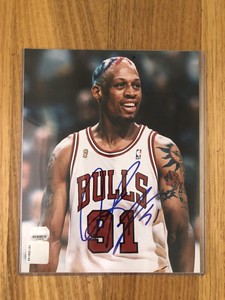dennis rodman signed basketball