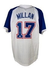 Felix Millan autographed signed jersey MLB Atlanta Braves JSA COA