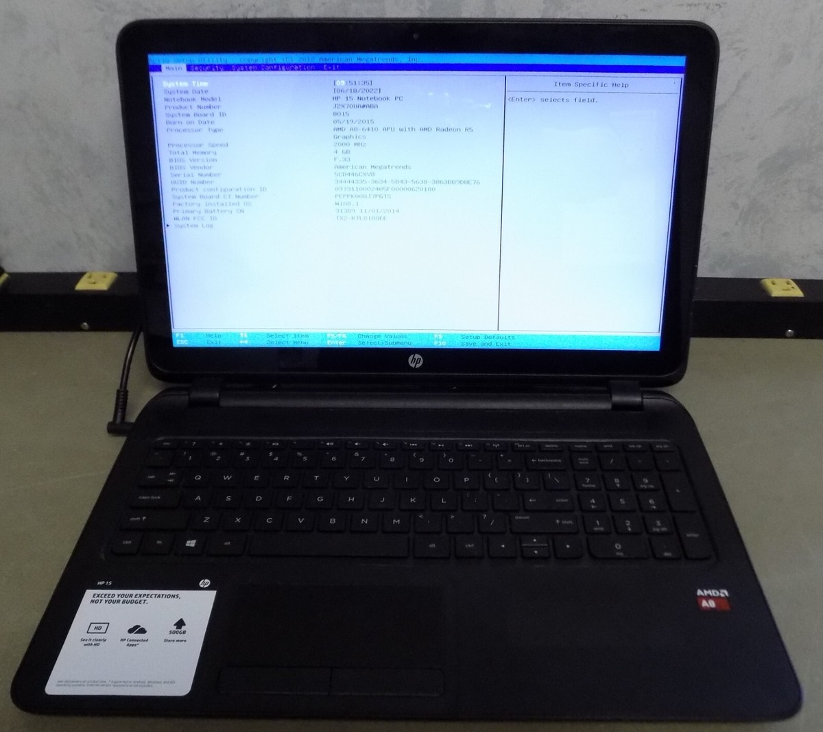 その他ノートPC本体 HP Notebook 15-ba 楽天市場】HP ノートPC 15-db1052AU スタンダードモデルG2