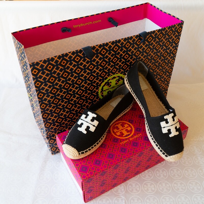 tory burch weston flat espadrille canvas