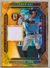 2023 CHRONICLES GOLD STANDARD SWATCHES RELIC REFRACTOR ROOKIE #GSS-MA MASON AUER