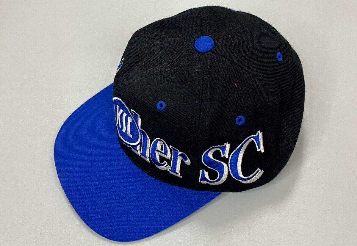 vintage Karlsruher SC Cap des années 90 football sport chapeau gros