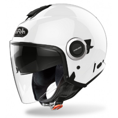 Airoh Helios White Jet Motorcycle Scooter Helmet Size S