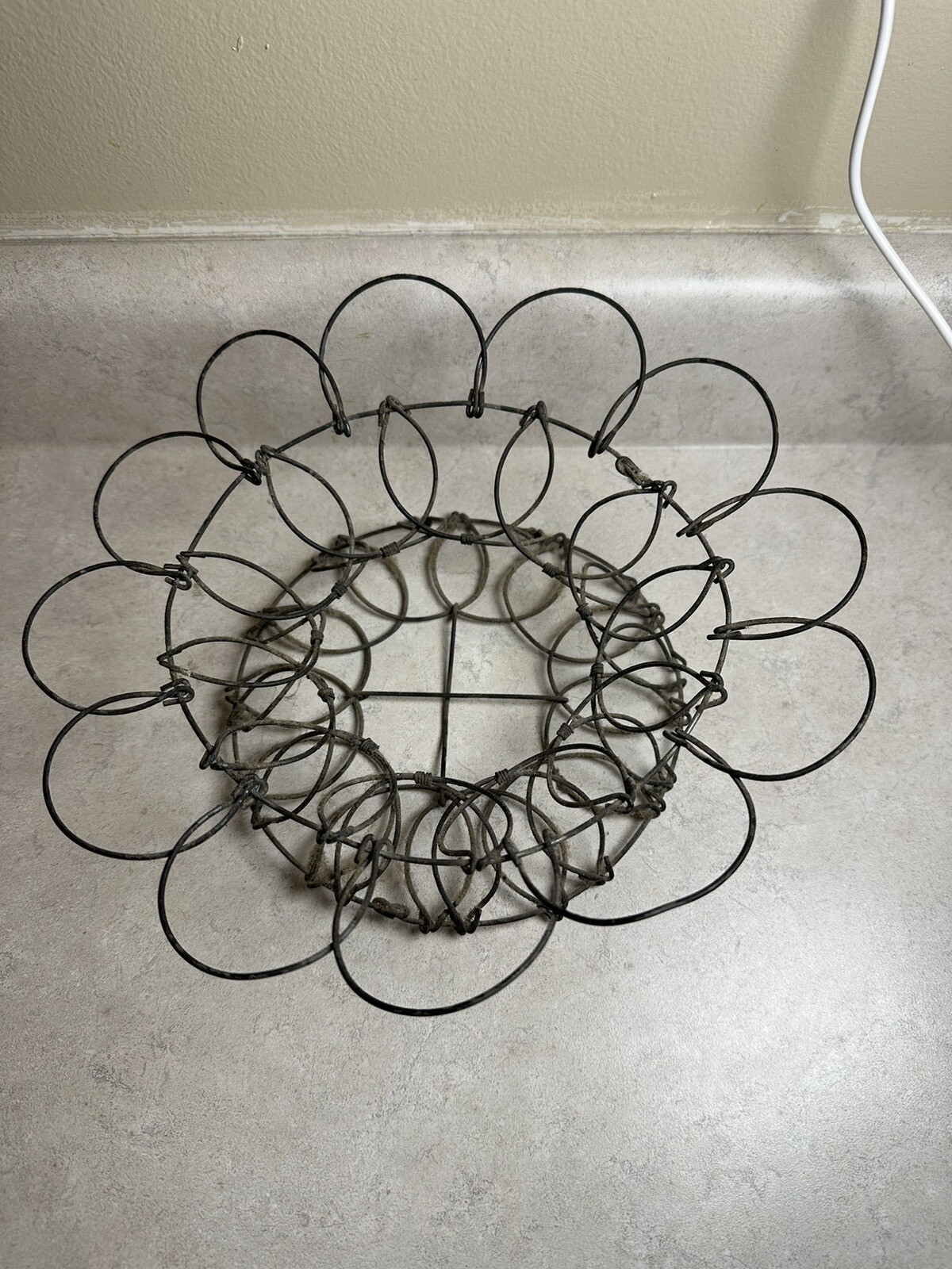 Vintage Wire Egg Basket eBay