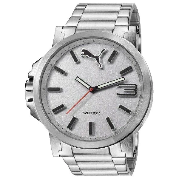 Relojes de pulsera banda de plata de Cuarzo PUMA