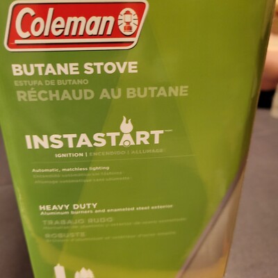 Coleman Instastart Butane Camping Stove ~ NEW IN SEALED BOX. NEVER