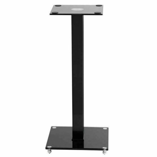 Speaker Stands 2 x Black Tempered Glass Surround Sound Pillar Music Speakers Pla - Picture 4 of 8