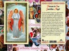 Novena to Our Guardian Angel  - Laminated Holy Card -138