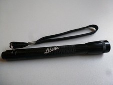 Taschenlampe mit Libella-Werbeaufdruck, Metall