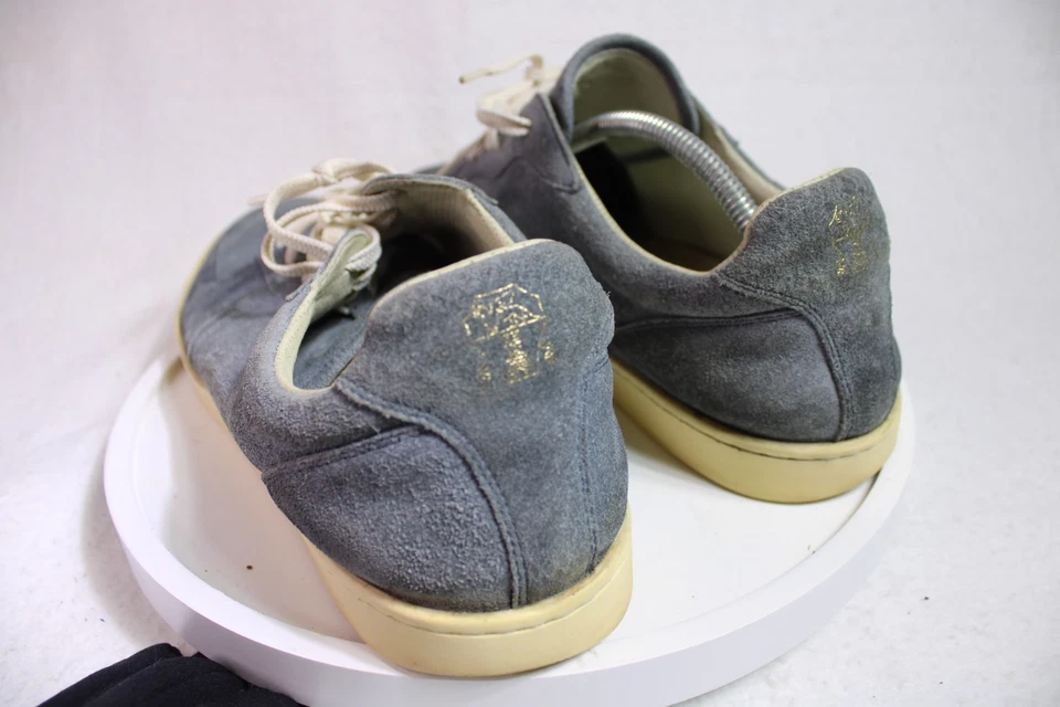 Brunello Cucinelli туфли мужской размер 11 синий замши низкий верхний сделано в Италии (44) - Изображение 4 из 4