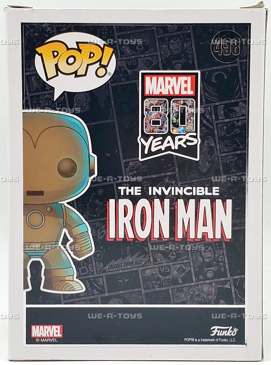 Funko POP Marvel 80th Anniversary Iron Man Patina 498 Bobble