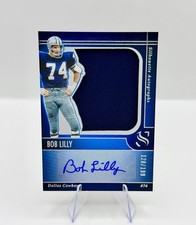 2025 Panini Silhouette BOB LILLY Silver Jersey Patch Auto #SA-BLY Cowboys /199