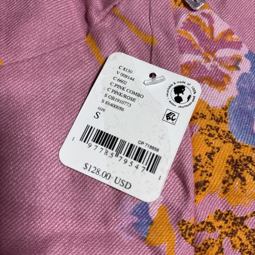 Womens Free People Francesca Floral Print Pink Dress NWT MSRP $128 Size S - Picture 11 of 13
