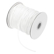 Waxed Cord 2mm Waxed Thread 87 Yard Wax String Leather Cord White