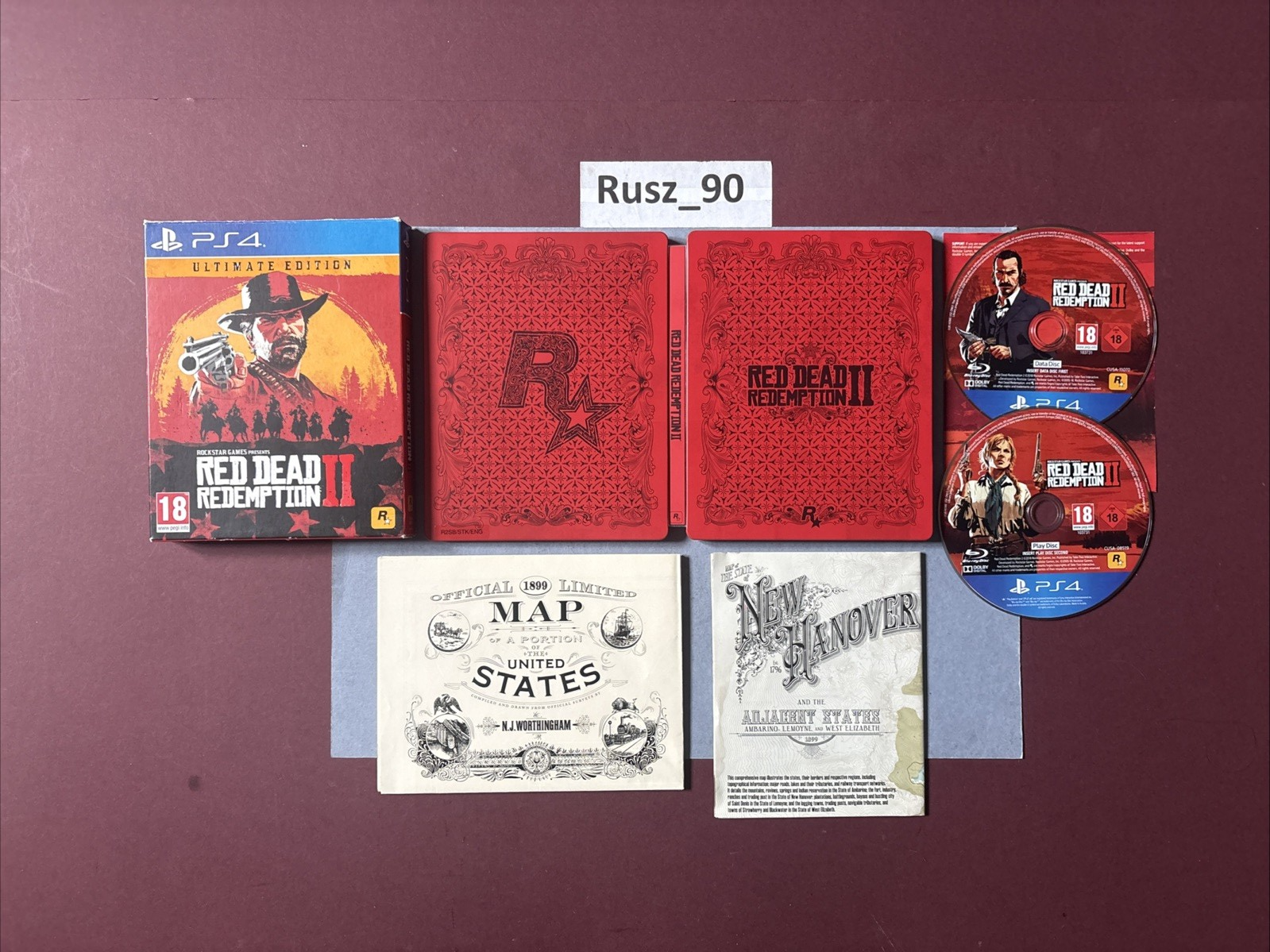 Red Dead Redemption 2 PS4/5 Ultimate Steelbook Edition X2 Maps UK PAL RARE CIB