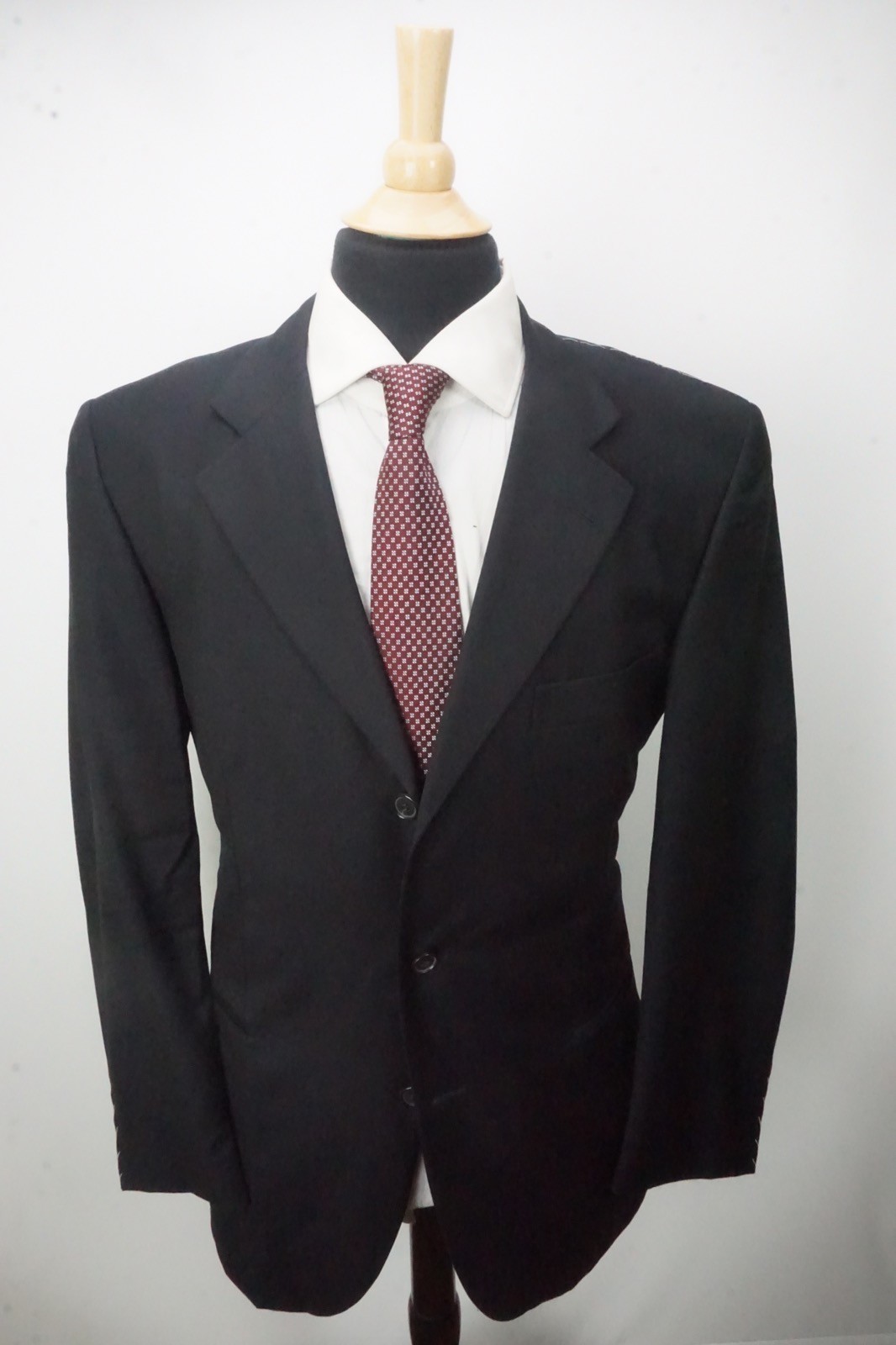 Raffaele Caruso Dark Blue Loro Piana S120s Wool 2Pc Suit Jacket Pant 44R NEW image 3
