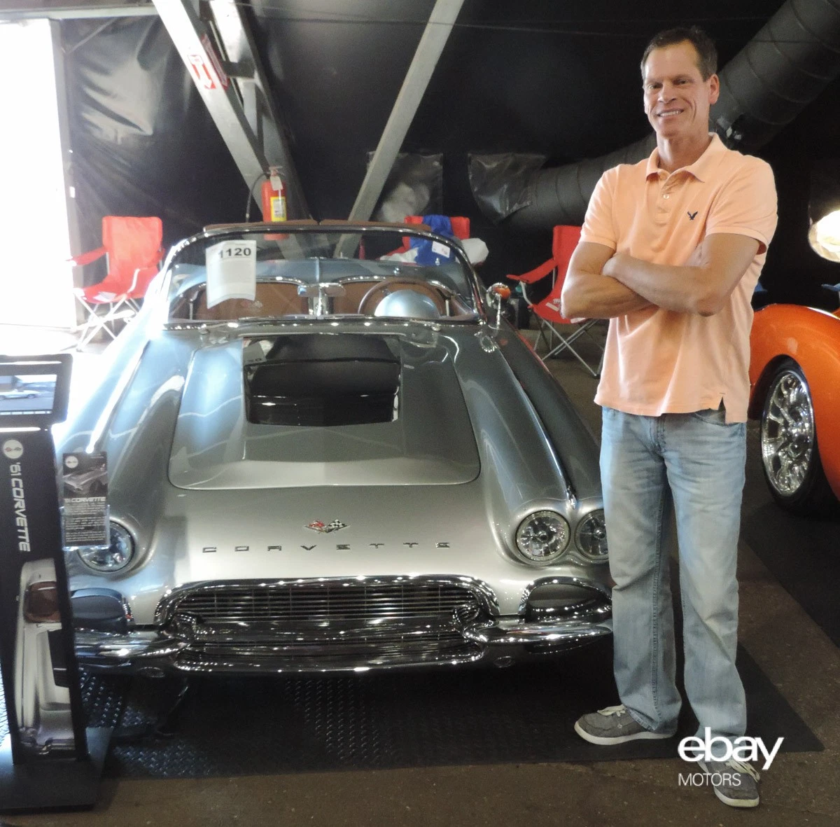 Ed Clevenger and his 1961 chevrolet corvette