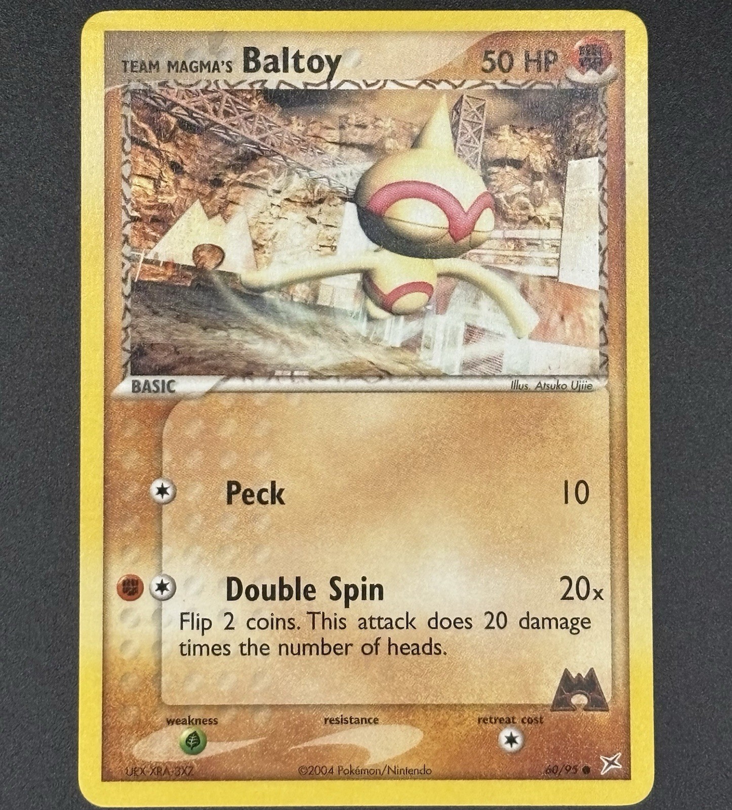Team Magma's Baltoy 60/95 EX Team Magma vs Team Aqua Pokemon Card MP
