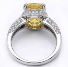 3CT Heat Treated Yellow Topaz 925 Solid Sterling Silver Ring Jewelry Sz 7 PC13-6 — photo 2