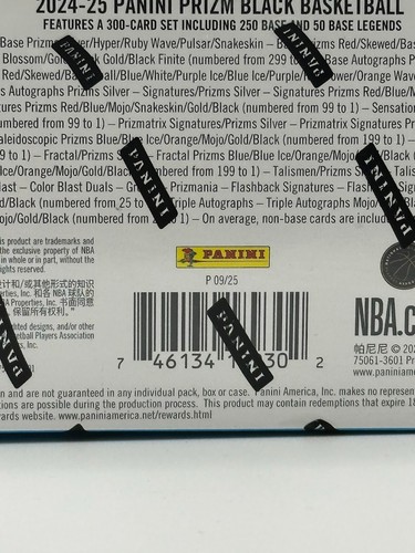 2024-25 Panini Prizm Black NBA Basketball FOTL Hobby Box 6 Autos - Picture 4 of 4