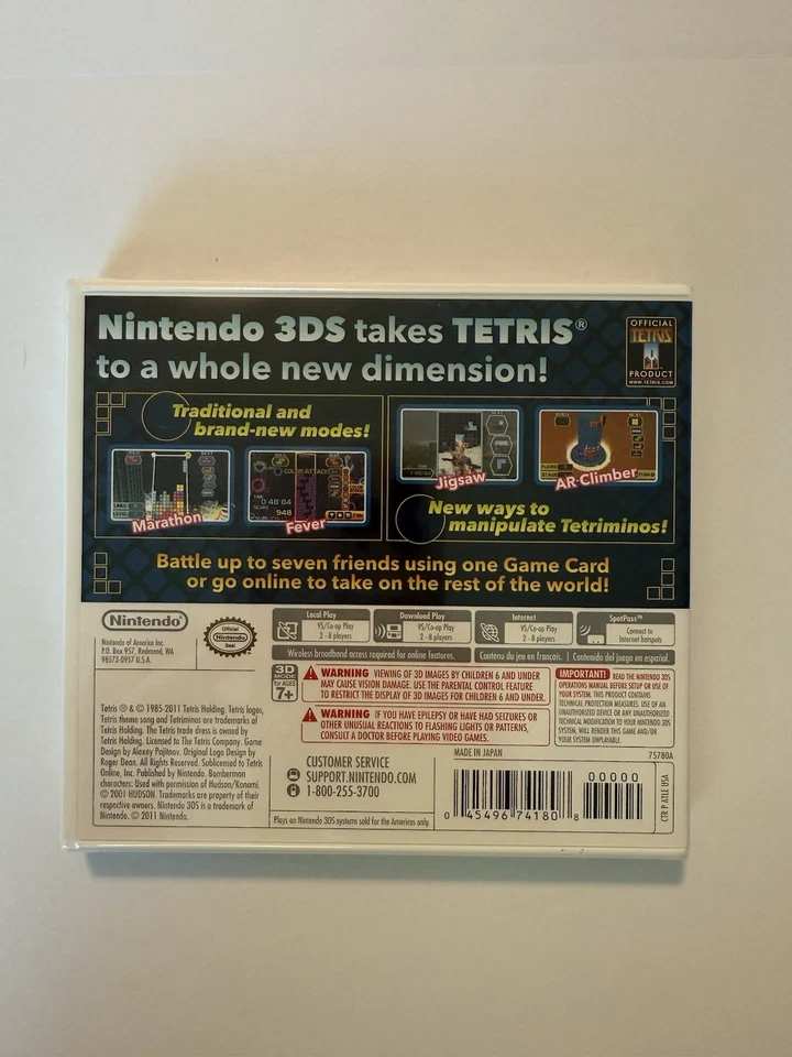 Nintendo 3DS Tetris: Axis New Sealed - Image 2 of 4