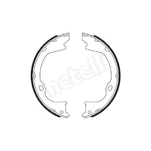 Metelli 53-0515 mâchoires de frein arrière tambour stationnement pour Tata Jeep