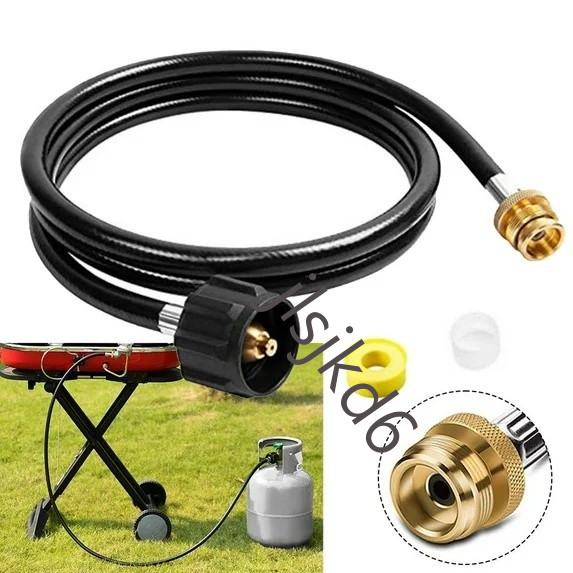 6FT Propane Adapter Hose LP Tank 1lb to 20lb Converter For Q
