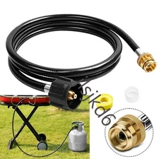 6FT Propane Adapter Hose LP Tank 1lb to 20lb Converter For QCC1 Type1 Gas Grill
