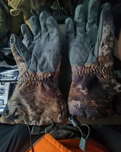 Cabela's Waterproof Insulated Waterfowl Gloves 2xl Prairie Camo Like New - Picture 2 of 6
