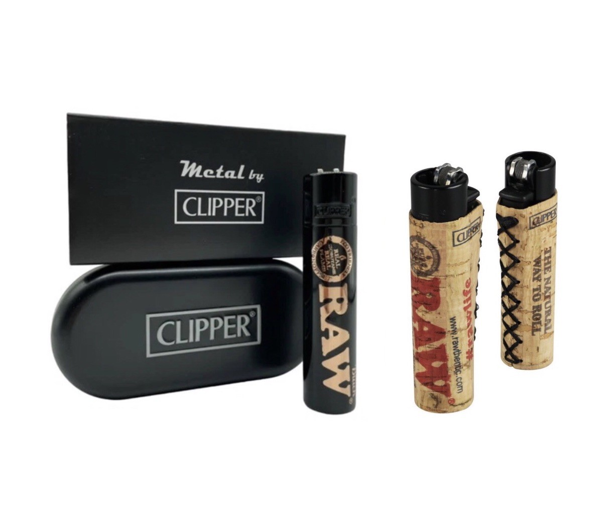 Black Color + Raw Clipper Cork Lighter