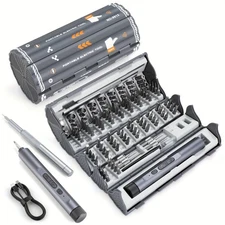 138 In 1 Mini Electric Screwdriver Set Precision Magnetic Phillips Bits Alloy 
