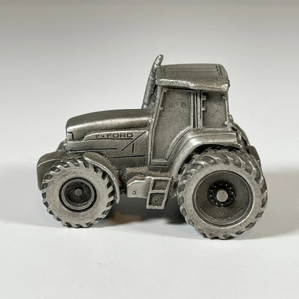 Ford Genesis 1993 Pewter Tractor Dealer Promo Miniature Farm Collectible - Image 2 of 4