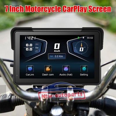 7inch Carplay Screen for Motorcycle Wireless Moto CarPlay Android Auto GPS BT
